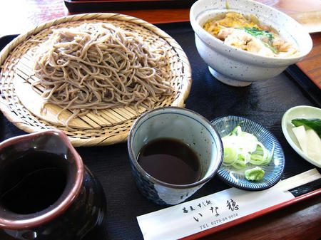 そば・寿司処 いな穂 親子丼セットもりそば大盛