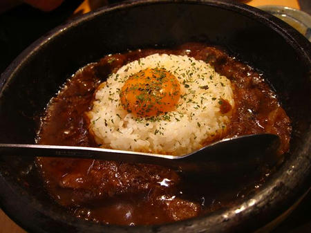 七輪炭火焼肉 味ん味ん　石焼カルビカレー