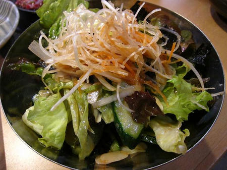 七輪炭火焼肉 味ん味ん チョレギサラダ