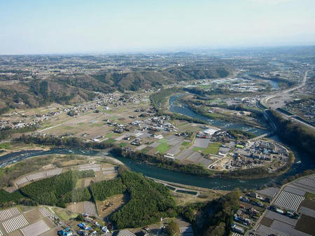 渋川市上空～前橋・高崎方面