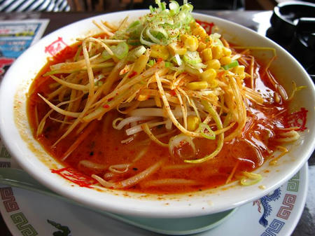 おおぎやラーメン 辛味噌ラーメン 辛ネギトッピング