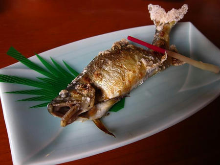 お食事処 たちき（樹）　鮎塩焼き