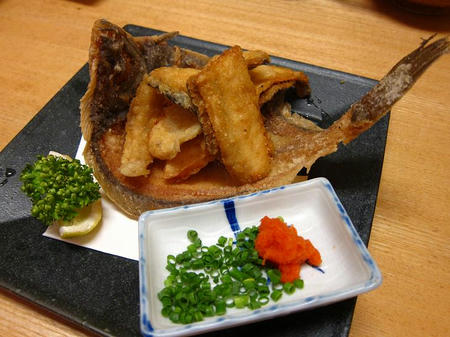 海鮮四季 北海亭 カレイ唐揚げ
