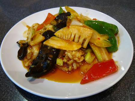 中華料理 四川　いかと野菜の中国家庭風炒め