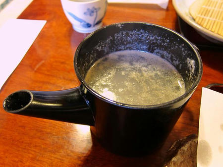 武本庵　蕎麦湯