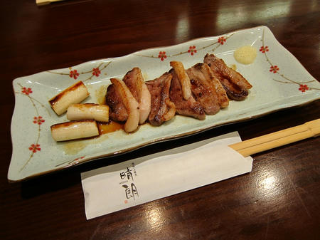喉越しの蕎麦晴朗 鴨焼き