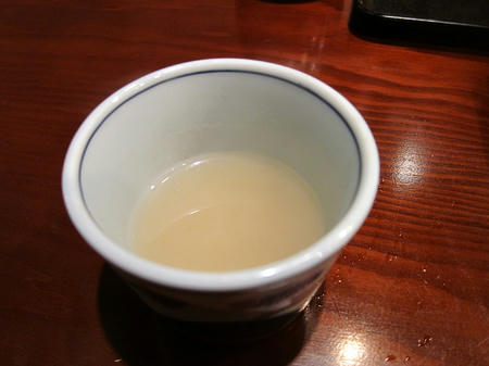 喉越しの蕎麦晴朗 蕎麦湯