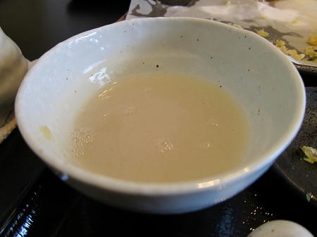 そば処 だんだん　蕎麦湯