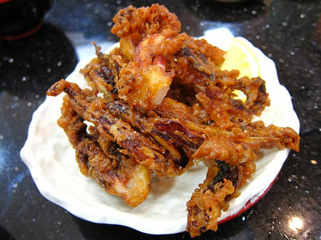 すし銚子丸　イカげそ揚げ