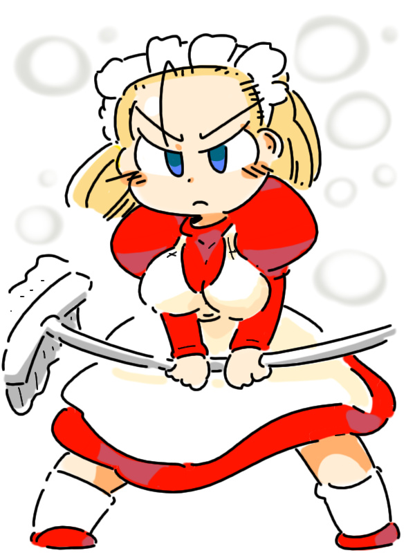 kikimora kiki mora puyopuyo puyo pop sega compile game maid Cleaning woman madou