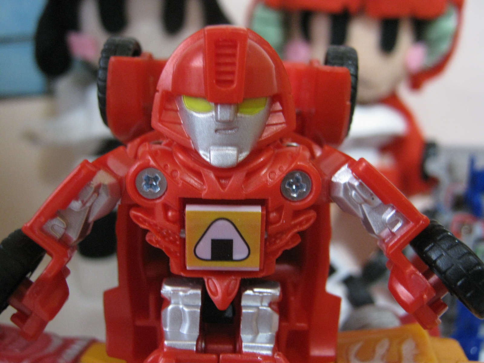 transformers takara tomy toy Be cool japan bot shots red mirage face おにぎり