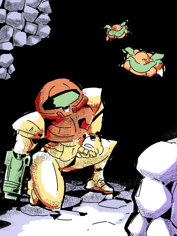 nintendo game gameboy metroid2 samus aran retrogame Mumbo SR388 Metroid II: Return of Samus