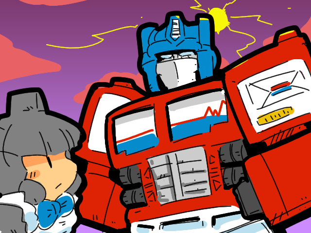 Transformers: optimus prime generation2 jazz hasbro takara toy robot girl petenders humanized gijinka maid