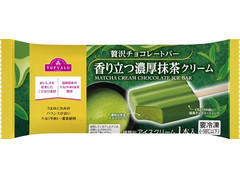 イオン トップバリュ 贅沢チョコレートバー 香り立つ濃厚抹茶クリーム