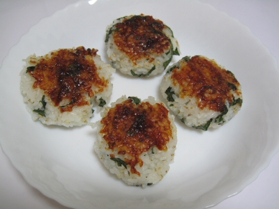辛い焼きおにぎり