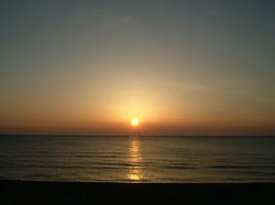 夕日