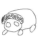 画：はやみん　たれぱんだ　を再現した絵