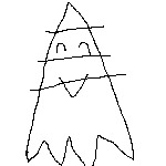 画：はやみん　ノッポン　を再現した絵
