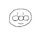 画：はやみん　アンパンマン　を再現した絵