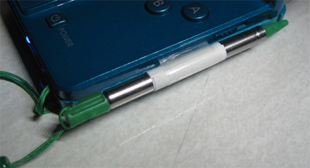 3DSにちょい足し2 サイドにタッチペン追加
