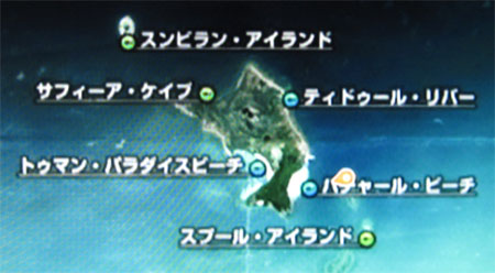 シロカジキの釣れた場所
