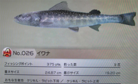 イワナ タックルS～M