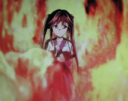 炎の中に…