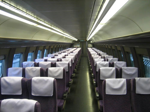 500系のぞみ車内