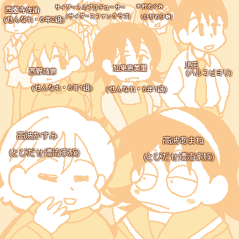 小坂作品キャラ色々2対応図