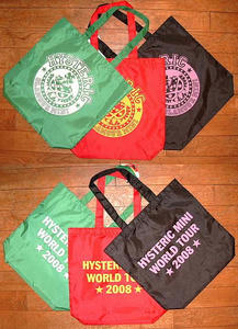 HYSTERIC UNIVERSITYエコバッグ3枚セット