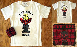 MINIチャンROCKＴシャツ ＆ ドクロリストバンドセット