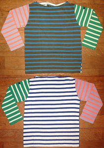 ボーダーテンジク ボートネック TEE