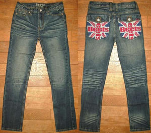 England emb. 3D wash slim