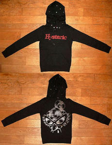 MINI長袖フーデッドトレーナー Black