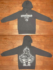 HYSTERIC ARMY長袖フーデッドパーカー Chacoal