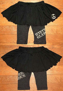 HYSTERICスカートスパッツ(Baby) Black×Silver