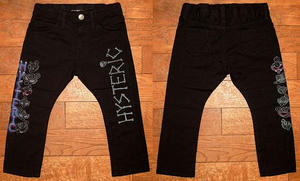 MINI＆ドクロHYSTERICロングパンツ(Baby) Balck