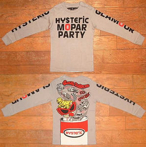 HYSTERIC MOPAR PARTY長袖Tシャツ(Baby) Gray