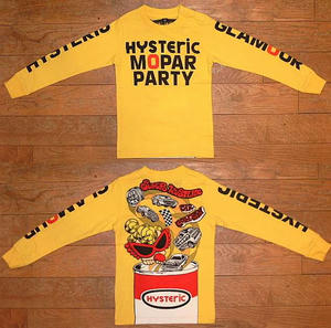HYSTERIC MOPAR PARTY長袖Tシャツ(Baby) Yellow