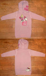 ギタリストMINIフーデッドワンピース(Baby) Smokey Pink