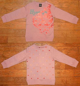 MINI長袖トレーナー(Baby) Smokey Pink