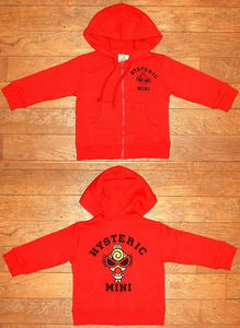MY FIRST MINI長袖フーデッドパーカー(Baby) Red