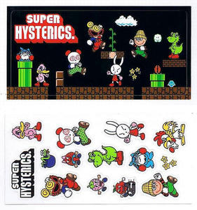 SUPER HYSTERICステッカー２枚セット Black