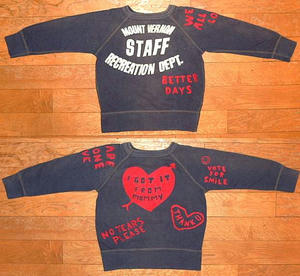 ビンテージウラケ STAFF スウェット Navy