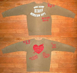 ビンテージウラケ STAFF スウェット Khaki