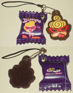 Dimple Ice携帯ストラップ＆MINIフェイスクリーナー Grape