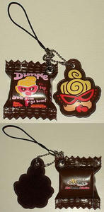 Dimple Ice携帯ストラップ＆MINIフェイスクリーナー Choco