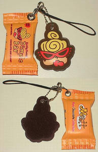 Dimple Bar携帯ストラップ＆MINIフェイスクリーナー Orange