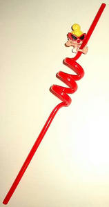 MINIスパイラルストロー Clear Red