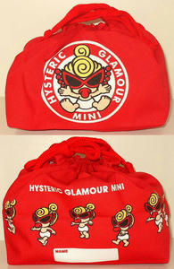 MINIお弁当箱用巾着袋 Red
